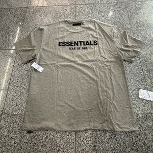 Fear of God ESSENTIALS Short Sleeve Logo Tee - Beige